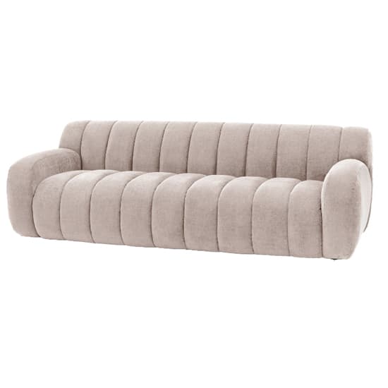Caen Fabric 3 Seater Sofa In Cream_4