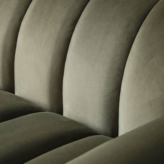 Caen Fabric 3 Seater Sofa In Moss Green_3