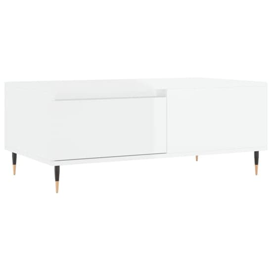 Caen High Gloss Coffee Table With 1 Drawer In White_2