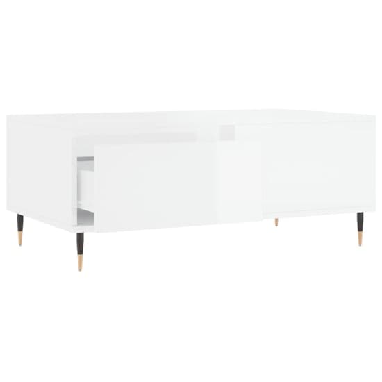 Caen High Gloss Coffee Table With 1 Drawer In White_4