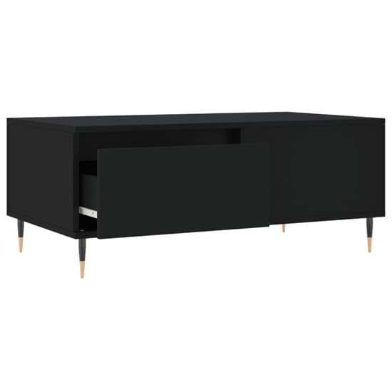 Caen Wooden Coffee Table With 1 Drawer In Black_4