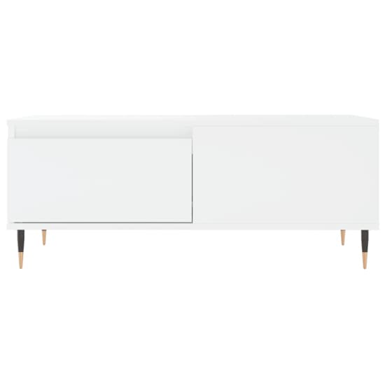 Caen Wooden Coffee Table With 1 Drawer In White_3