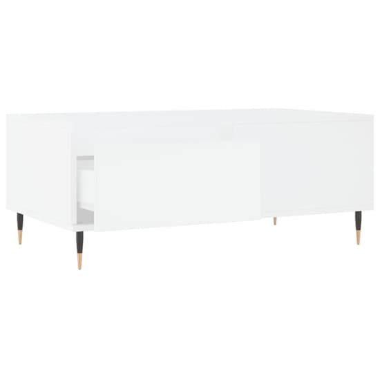Caen Wooden Coffee Table With 1 Drawer In White_4