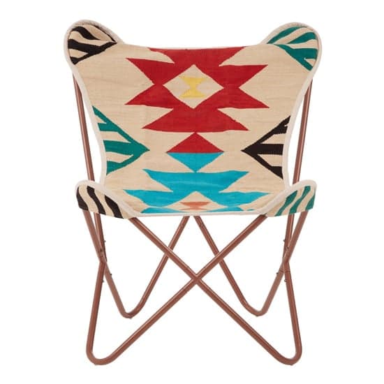 Cafenos Fabric Butterfly Bedroom Chair In Multicolor_2