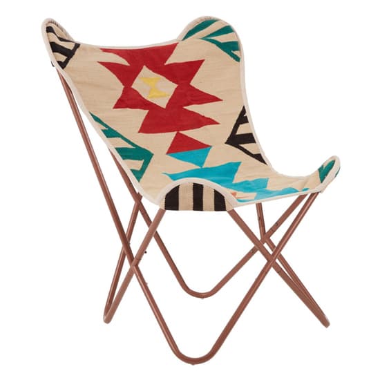 Cafenos Fabric Butterfly Bedroom Chair In Multicolor_3