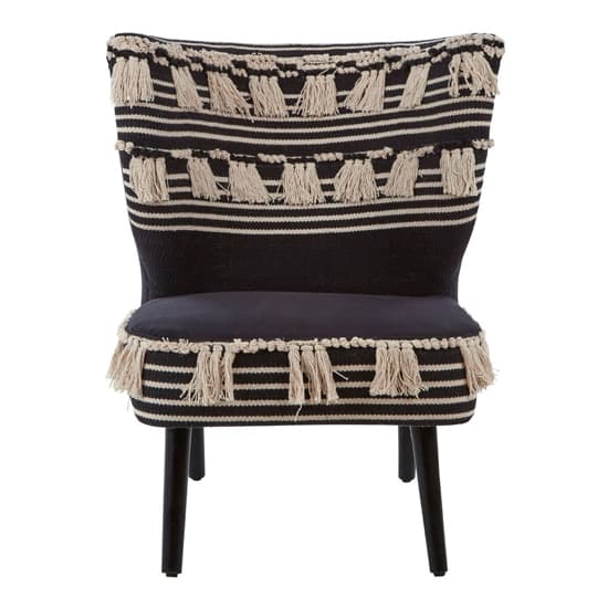 Cafenos Moroccan Fabric Bedroom Chair In Black_2
