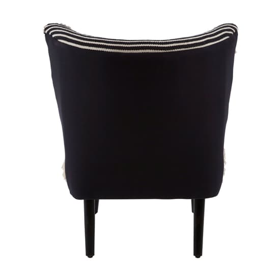 Cafenos Moroccan Fabric Bedroom Chair In Black_4