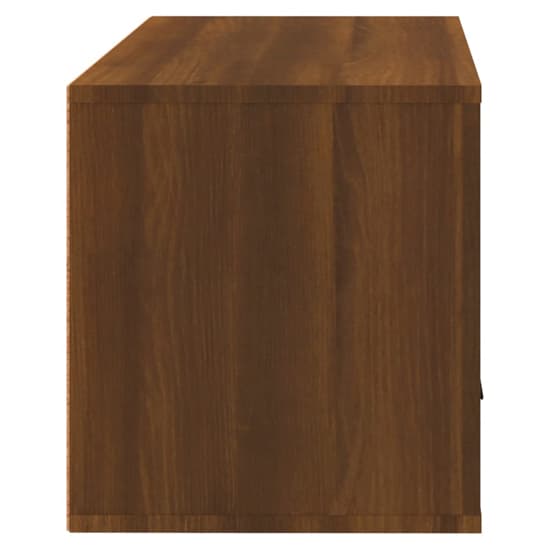 Cairns Wall Hung Wooden Shoe Storage Cabinet In Brown Oak_5