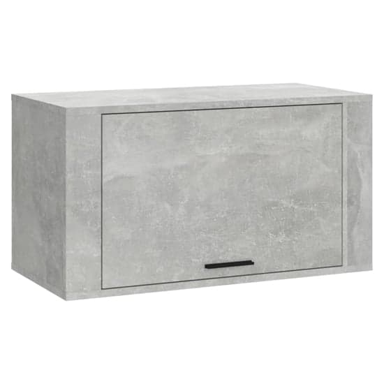 Cairns Wall Hung Wooden Shoe Storage Cabinet In Concrete Effect_2