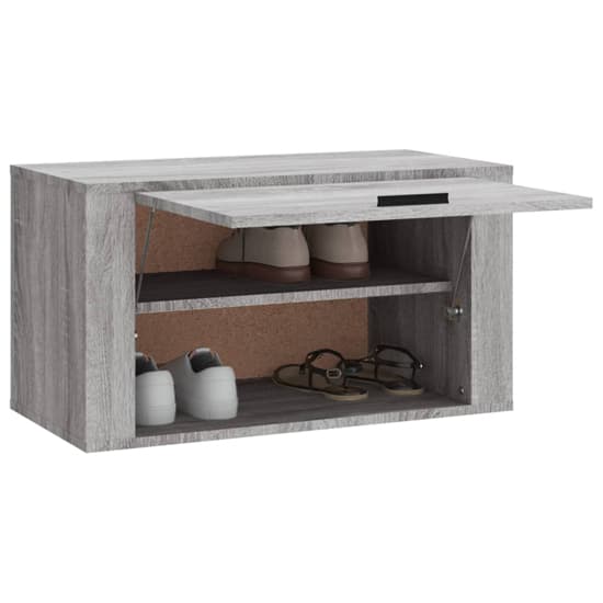 Cairns Wall Hung Wooden Shoe Storage Cabinet In Grey Sonoma Oak_3
