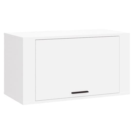 Cairns Wall Hung Wooden Shoe Storage Cabinet In White_2