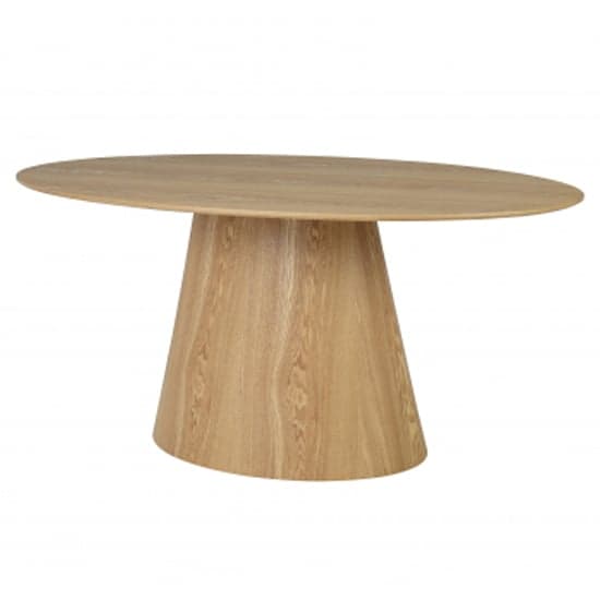 Cairo Dining Table Oval In Natural Wood Grain Effect_4