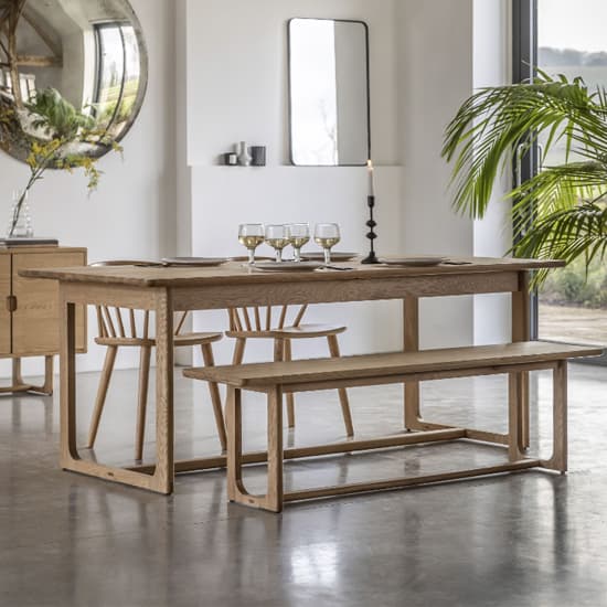 Cairo Extending Wooden Dining Table In Natural_6