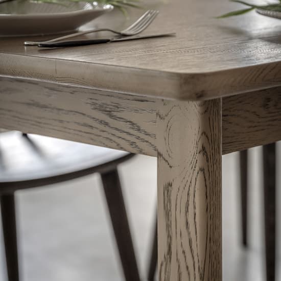 Cairo Extending Wooden Dining Table In Smoked Oak_4