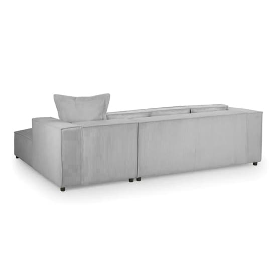 Cairo Fabric Corner Sofa Right Hand In Grey Furniture in Fashion