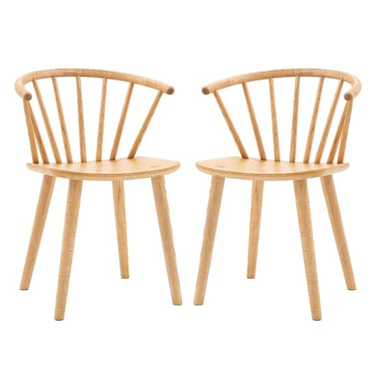 Cairo Natural Wooden Dining Chairs In Pair_1