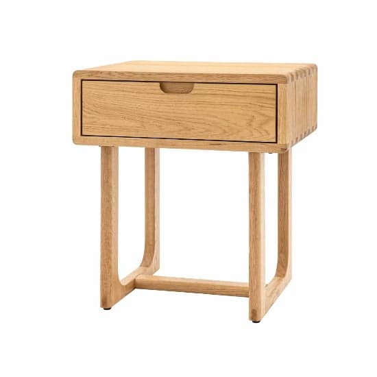 Cairo Wooden Bedside Cabinet With 1 Drawer In Natural_4