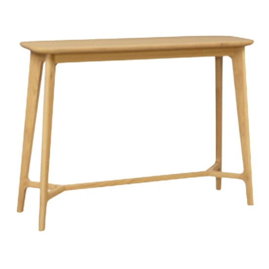 Cairo Wooden Console Table In Natural Oak_1