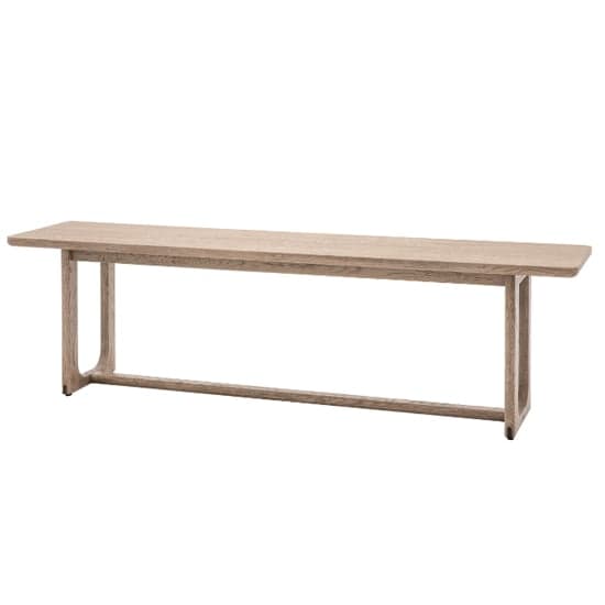 Cairo Wooden Dining Bench In Smoked Oak_1