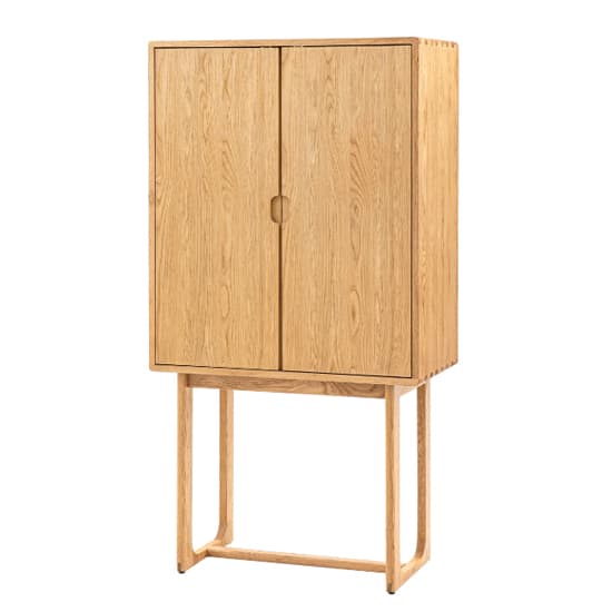 Cairo Wooden Drinks Cabinet With 2 Doors In Natural_6
