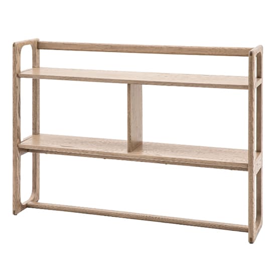 Cairo Wooden Open Display Unit With 3 Shelves In Smoked Oak_6