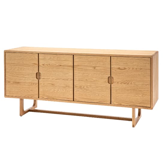 Cairo Wooden Sideboard With 4 Doors In Natural_6