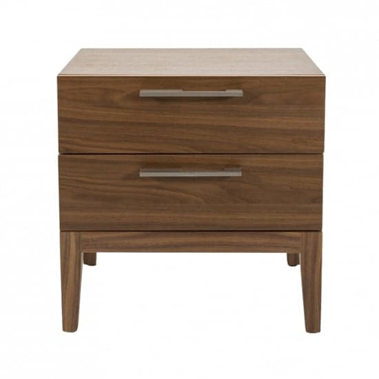 Cais Wooden Bedside Cabinet With 2 Drawers In Walnut_1