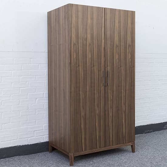 Cais Wooden Wardrobe With 2 Doors In Walnut_2
