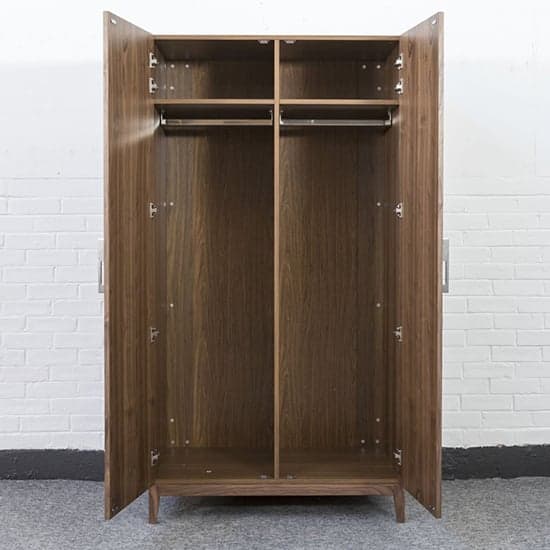 Cais Wooden Wardrobe With 2 Doors In Walnut_3