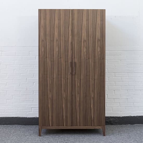 Cais Wooden Wardrobe With 2 Doors In Walnut_1