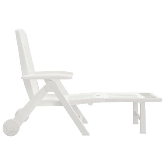 Cait Polypropylene Folding Sun Lounger With Wheels In White_4