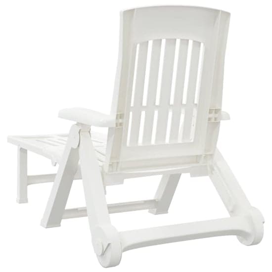 Cait Polypropylene Folding Sun Lounger With Wheels In White_5