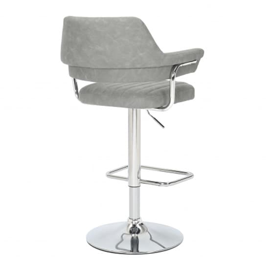 Calais Light Grey Leather Effect Bar Stools In Pair_3