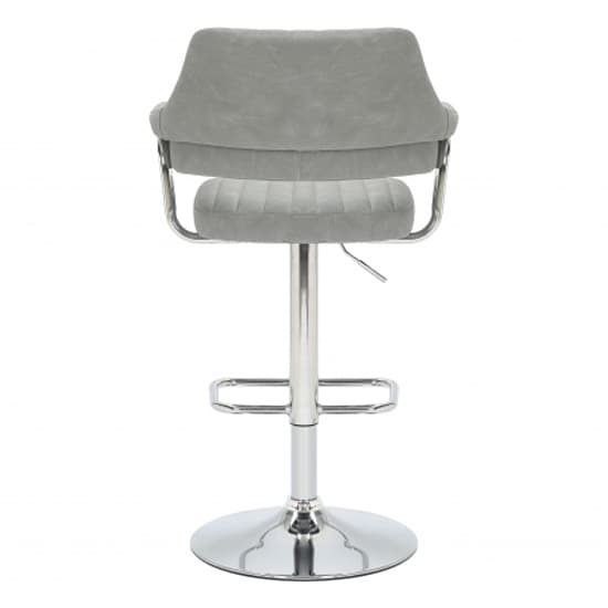 Calais Light Grey Leather Effect Bar Stools In Pair_4