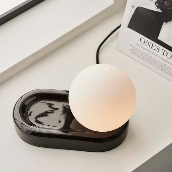 Calella Table Lamp With Black High Gloss Ceramic Base_3