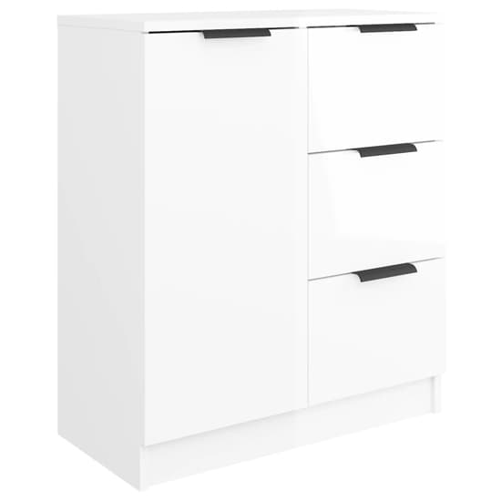 Calix High Gloss Sideboard With 2 Doors 6 Drawers In White_4