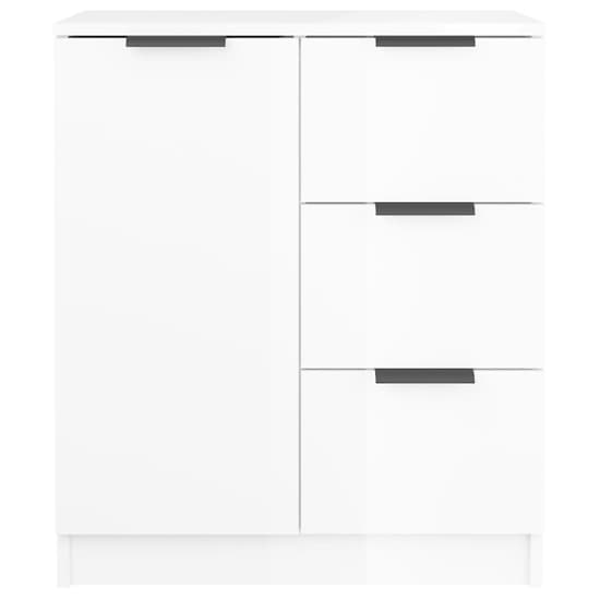 Calix High Gloss Sideboard With 2 Doors 6 Drawers In White_5