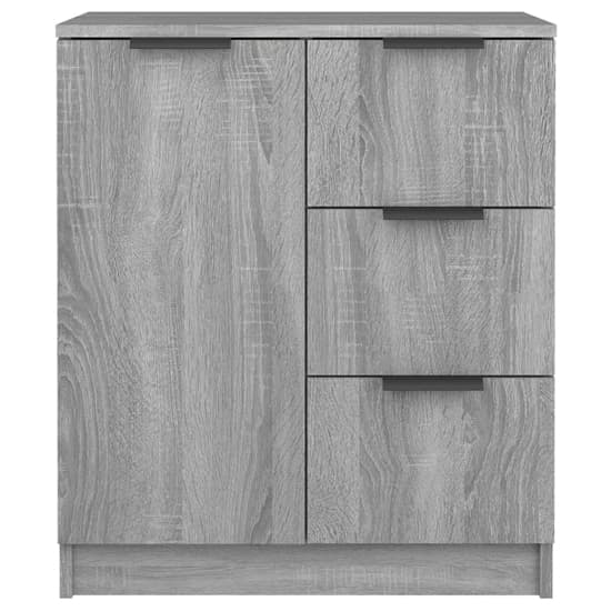 Calix Wooden Sideboard With 2 Doors 6 Drawers In Grey Sonoma Oak_5