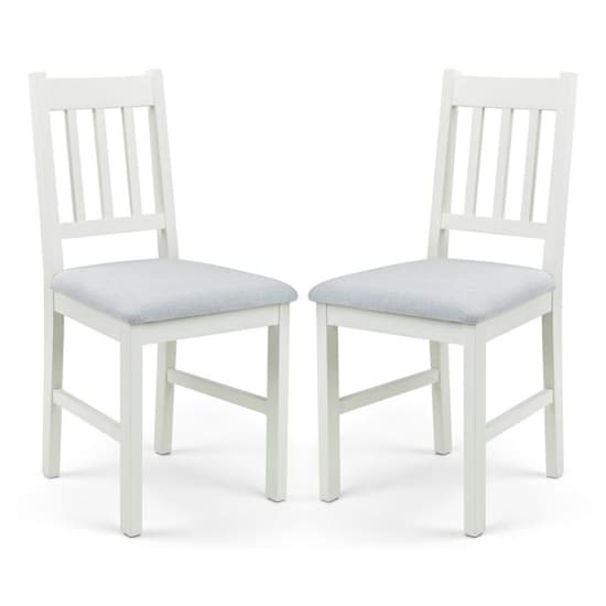 Calliope Ivory And Oak Wooden Dining Chairs In Pair_1