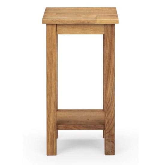 Calliope Tall Narrow Wooden Side Table In Oak_2