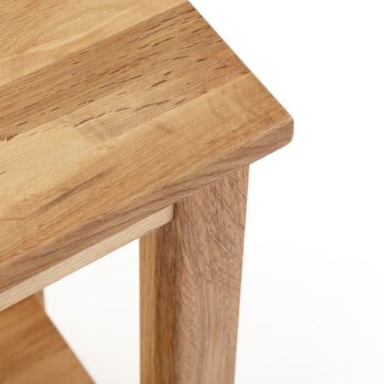 Calliope Tall Narrow Wooden Side Table In Oak_3