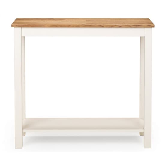 Calliope Wooden Console Table In Ivory And Oak_3