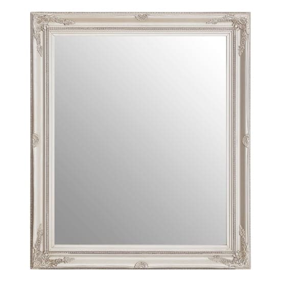 Calotas Rectangular Wall Bedroom Mirror In Silver Frame_2