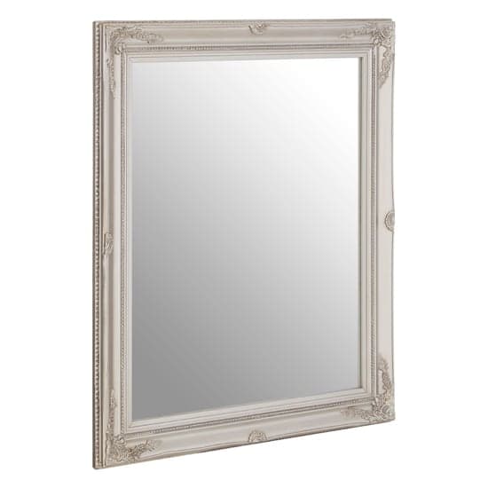 Calotas Rectangular Wall Bedroom Mirror In Silver Frame_1