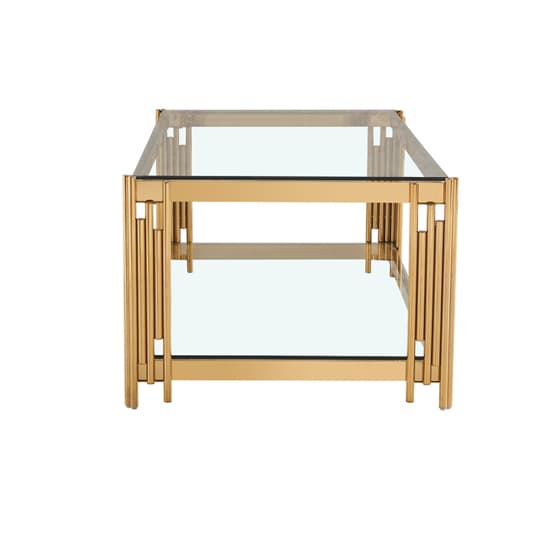 Calvi Clear Glass Coffee Table In Gold Stainless Steel Tubes_6