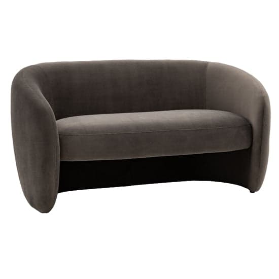 Calvi Fabric 2 Seater Sofa In Espresso_1
