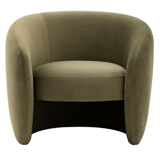 Calvi Fabric Armchair In Moss Green_2