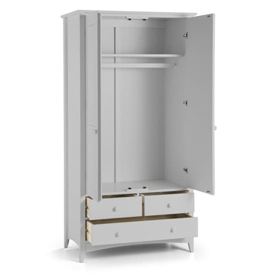 Caelia Combination Wardrobe In Grey With 2 Doors And 3 Drawers_3
