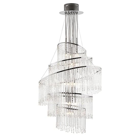 Camille 24 Lights Ceiling Pendant Light In Polished Chrome_1