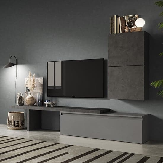 Camira Wooden Entertainment Unit In Slate And Piombo_1